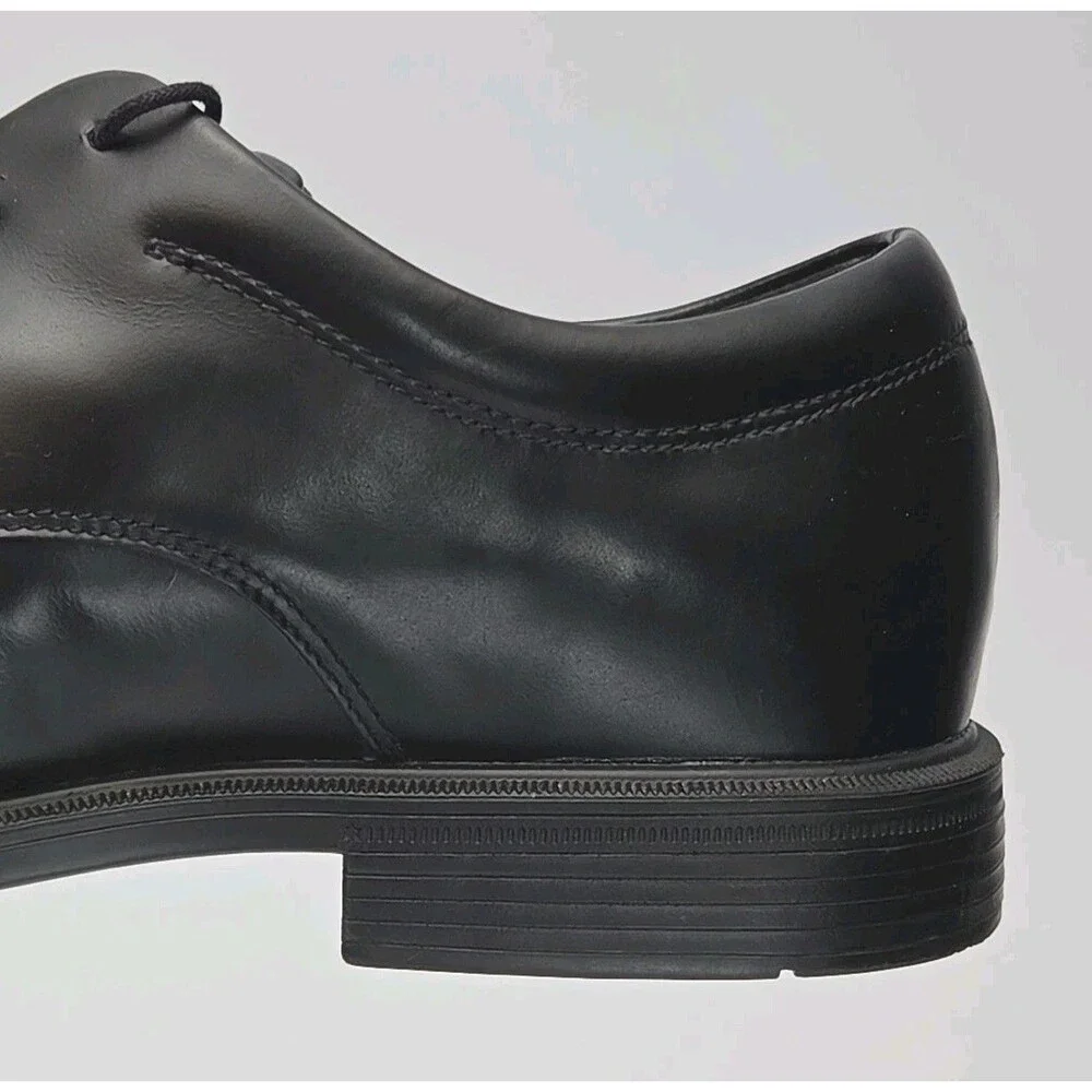 Rockport Shoe Oxford Dress Men Sz 10N Narrow Black Leather KineticAir Waterproof